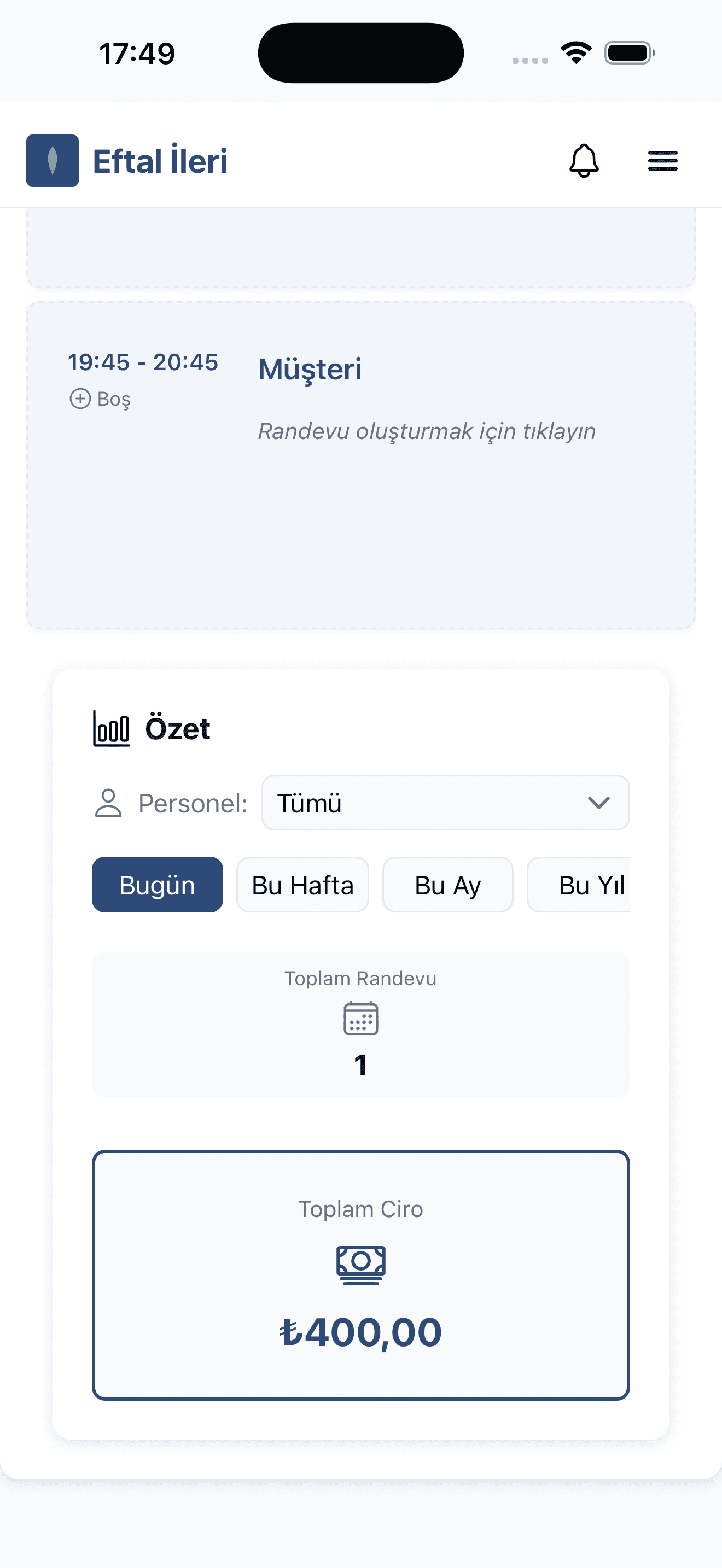 İşletme Özeti